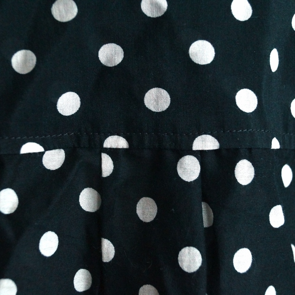 J. Crew boy fit navy polka dot blouse - Picture 5 of 5